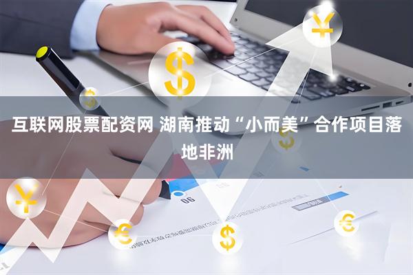 互联网股票配资网 湖南推动“小而美”合作项目落地非洲